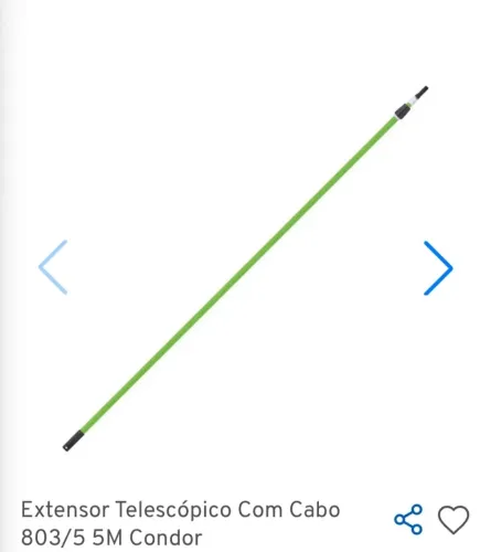 Extensor de fibra 5 metros da Condor 