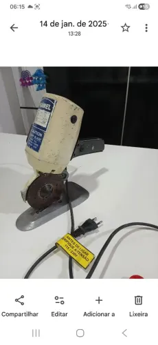 Maquina de disco de cortar tecido