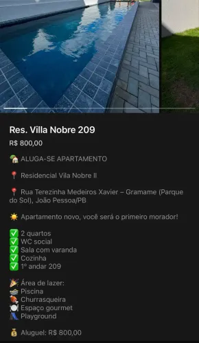Aluguel em João Pessoa 