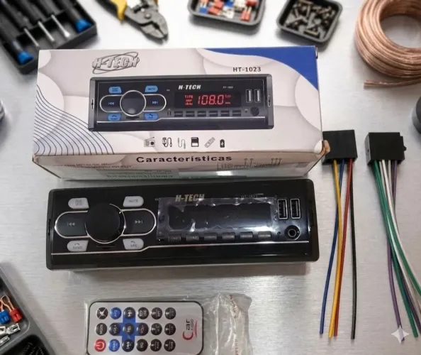 Rádio Som Automotivo Bluetooth Novo
