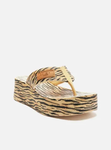Tamanco Animal Print Flatform Lulu