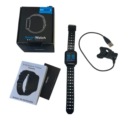 Smartwatch FitGear Fusion Relógio Esportivo Preto