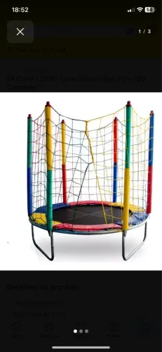 Kit Cama 1,20 Mt Cama Elástica Pula Pula 1,20 Completa
