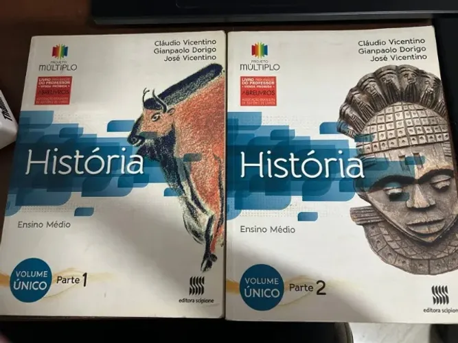 Livros História Cláudio Vicentino