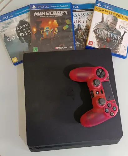 Ps4 Slim 6 Jogos sendo um FC 26+ 1 controle 500 GB