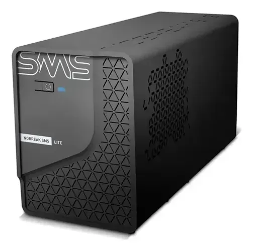 Nobreak Sms Lite 600va Monovolt Com 4 Tomadas Para Pc E Notebook Preto