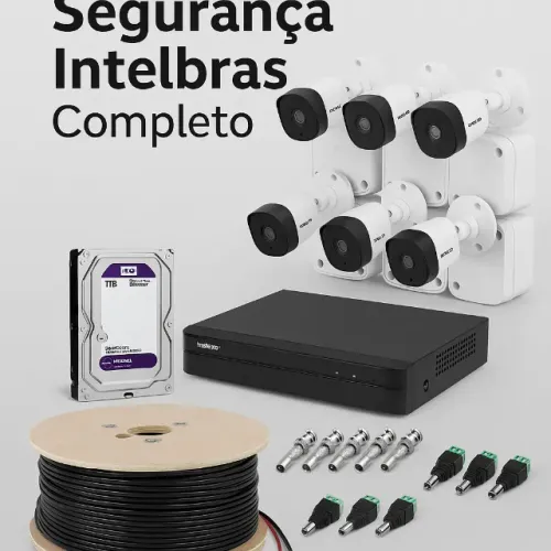 Sistema de Segurança Intelbras Completo - Novo, Pronto para Instalar
