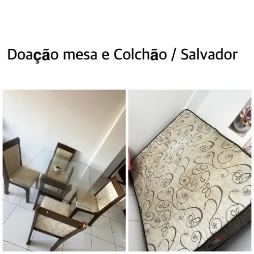 Doação mesa e colchão