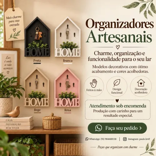 Porta chaves para decoração 