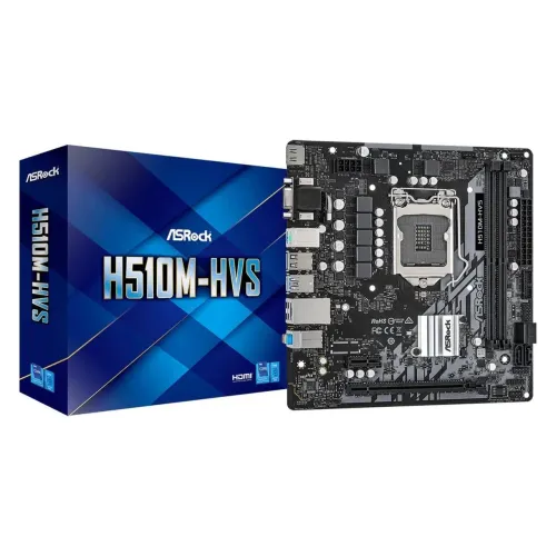 Placa Mãe ASRock H510M-HDV LGA 1200 (COM DEFEITO / SUCATA)