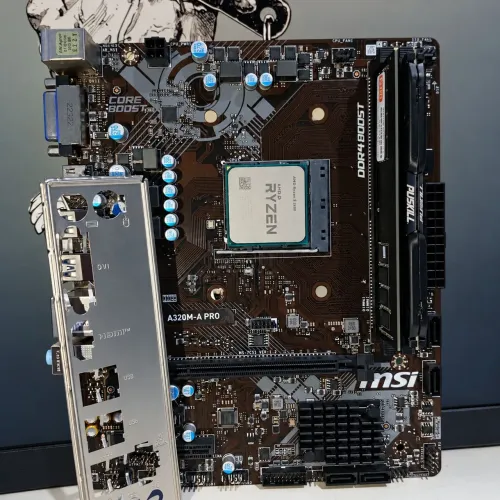 Kit Upgrade AMD Ryzen 5 2600 + Placa-Mãe MSI A320M + 16GB DDR4 AM4