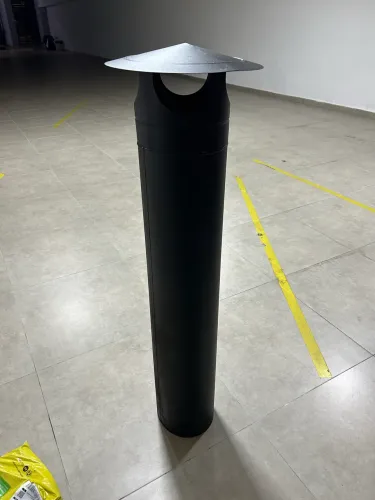 Tubo de 20cm (200mm) para churrasqueira e chaminé mais chapéu chinês ! Novo nunca usado