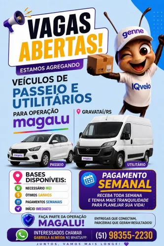 Estamos agregando veículos 