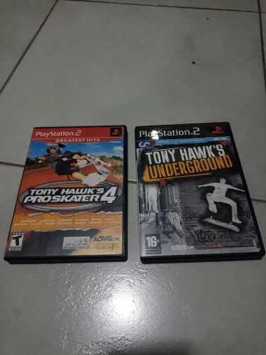 Tony Hawk's 4 e Underground - PS2 - Americano e Europeu - Original - Playstation