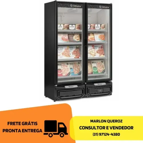 Freezer Vertical 2 Portas Gelopar Novo