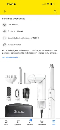 Secador e escova