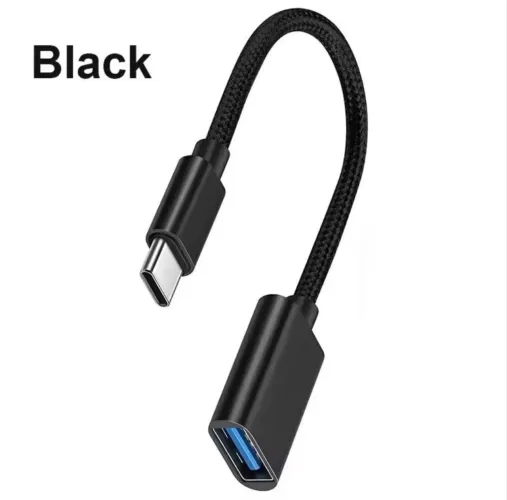 Adaptador OTG USB-C Flexível para Pendrive Mouse Teclado