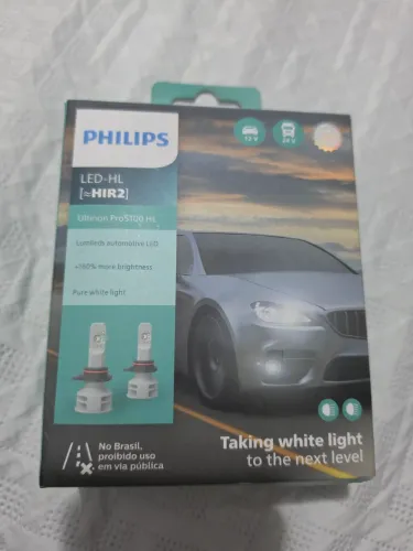 Par de lâmpadas Led HIR2 PHILIPS para corola 2020 em diante