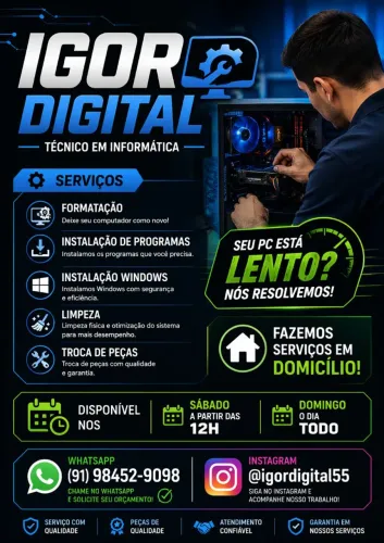 IGOR DIGITAL - TÉCNICO EM INFORMÁTICA<br>