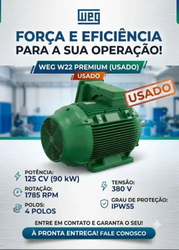 MOTOR ELÉTRICO WEG W22 PREMIUM - 125 CV