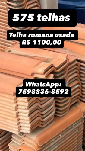 575 Telhas Romanas usadas