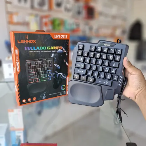 Teclado Gamer de uma mão RGB mobilador usb - entrega grátis em slz e região 