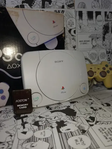 Console Sony PSone Slim ("Baby") Completo na Caixa com Manuais + Resident Evil