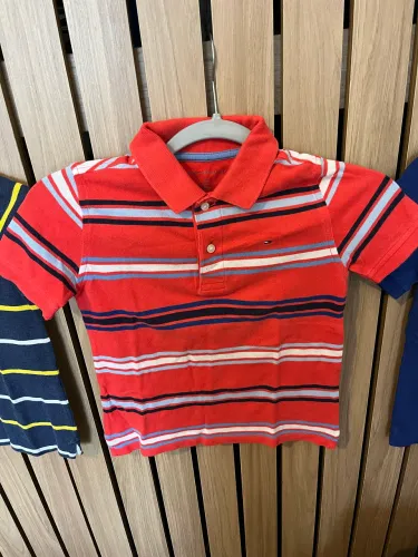 Kit 3 Camisas Polo Tommy Hilfiger Infantil Original - Tam 6/7