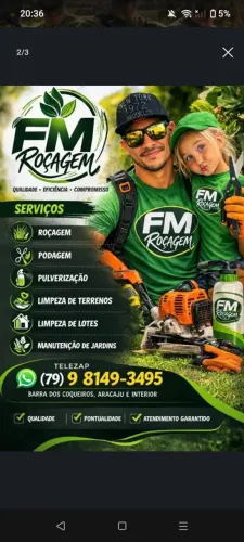 Roçagem e jardinagem Barra dos Coqueiros e Aracaju