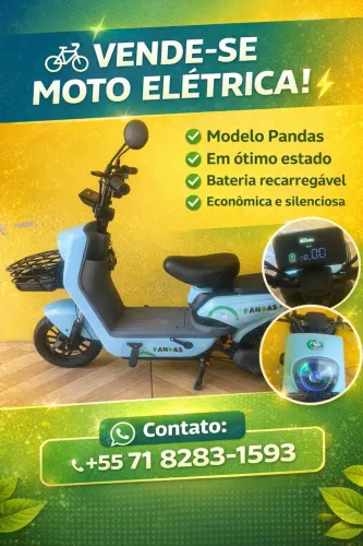 Vende - se Moto Elétrica (seminova )   Muito abaixo do preço 