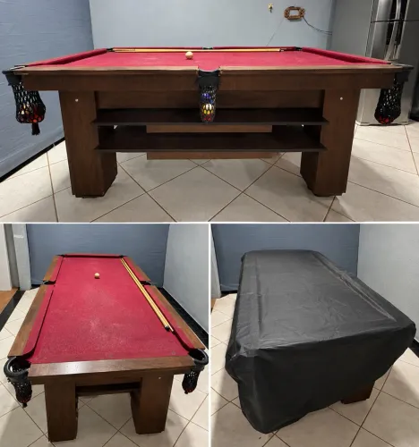 Mesa de sinuca com tampo