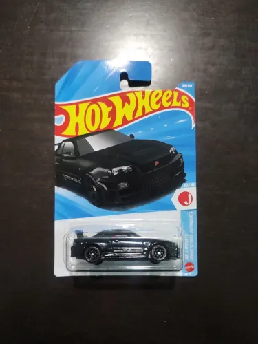 Nissan Skyline GT-R R34 -De Cor Preto - Hot wheels
