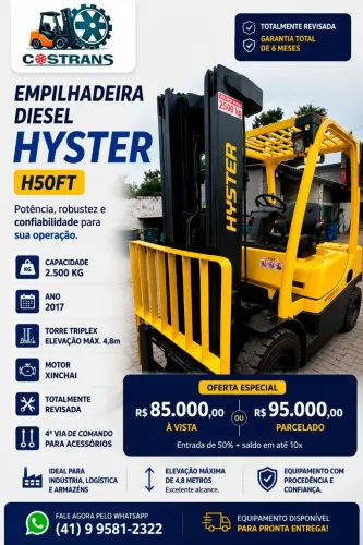 EMPILHADEIRA DIESEL HYSTER