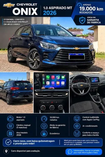 Chevrolet Onix Hatch 1.0 12V Flex Mec. 4P 2026