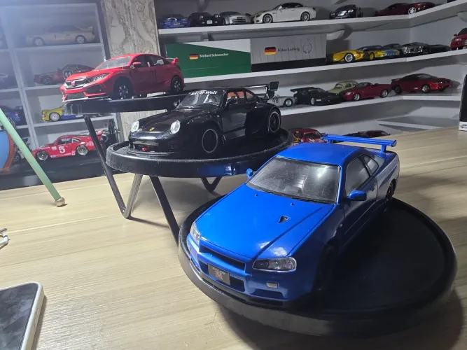 Miniatura 1.24 Nissan Skyline GT-R R34 Blue side