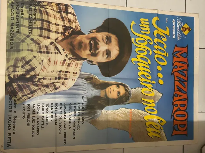 Cartaz Jecão Um fofoqueiro no céu Mazzaropi