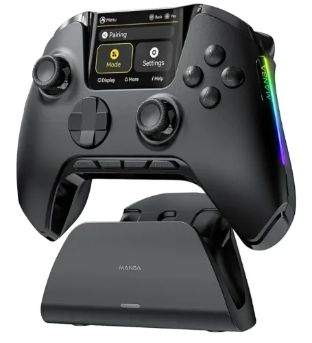 CONTROLE MANBA ONE V2 / ULTIMATE V2 + DOCK - HALL EFFECT - TELA 2" - COMPLETO