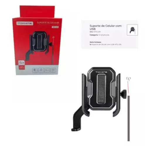 Suporte para celular Tomate MTG-219 para motocicletas<br>