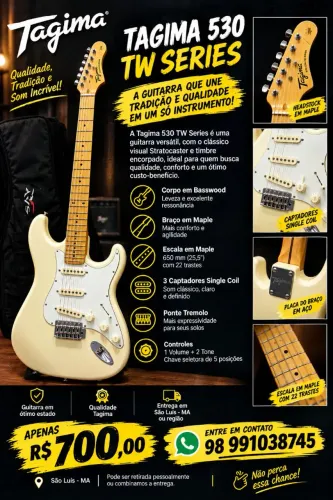 Ótima guitarra, excelente estado.