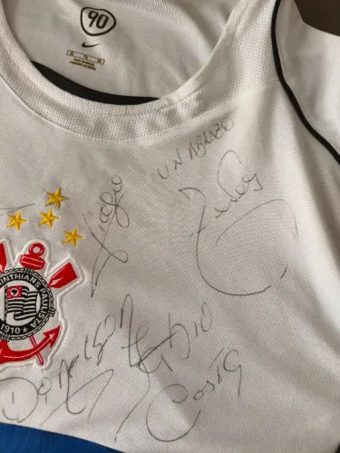 Camisa Corinthians 2005 Original Autografada Elenco Campeão + Tevez | Nova