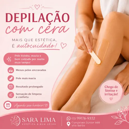 Depilação com cera 