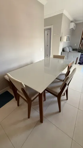 Mesa 90cm 170cm Tampão de Vidro