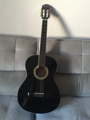 Violão Giannini GCX15BK Preto/Dourado - 6 Cordas de Nylon