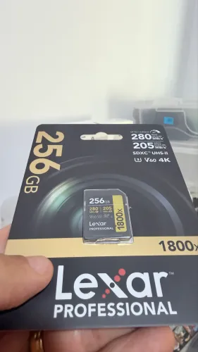 Cartão Memória Lexar 256 Profissional / lacrado 