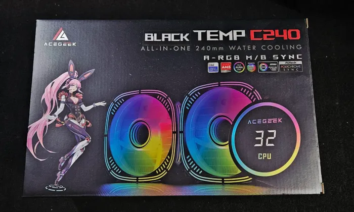 Water cooler ARGB 240 display temp