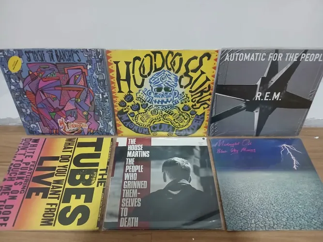 Disco vinil REM Hoodoo Gurus e Midnigth Oil