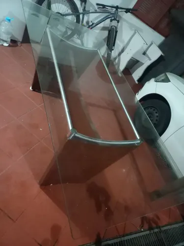 Mesa de vidro 8 lugares