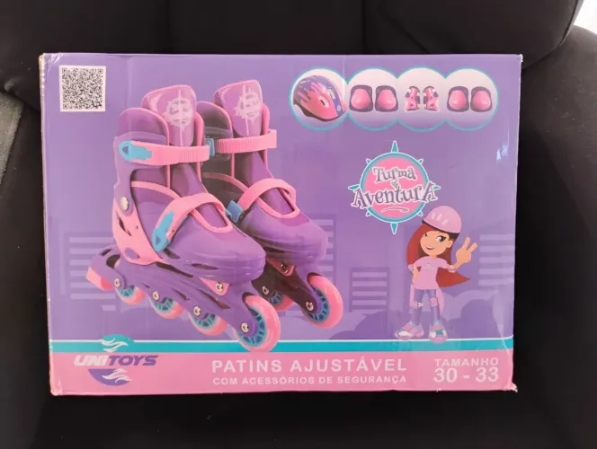 patins ajustável unitoys turma da aventura 30-33