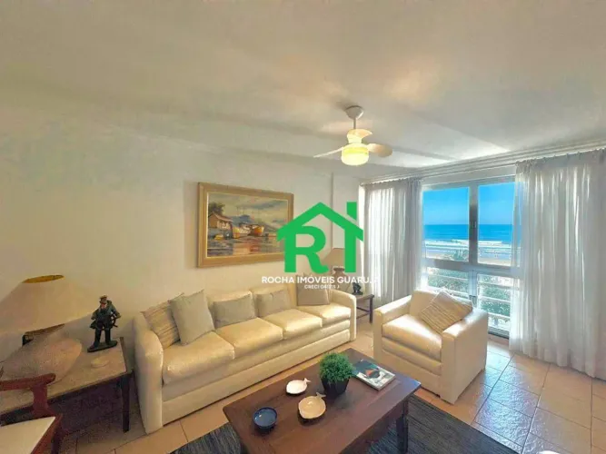 Apartamento frente mar com 3 quartos, 2 vagas à venda em Pitangueiras, Guarujá
