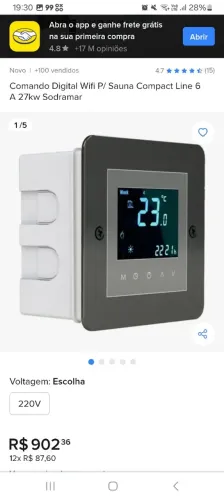 Kit para Montagem de 3 Saunas a Vapor - Equipamentos Novos